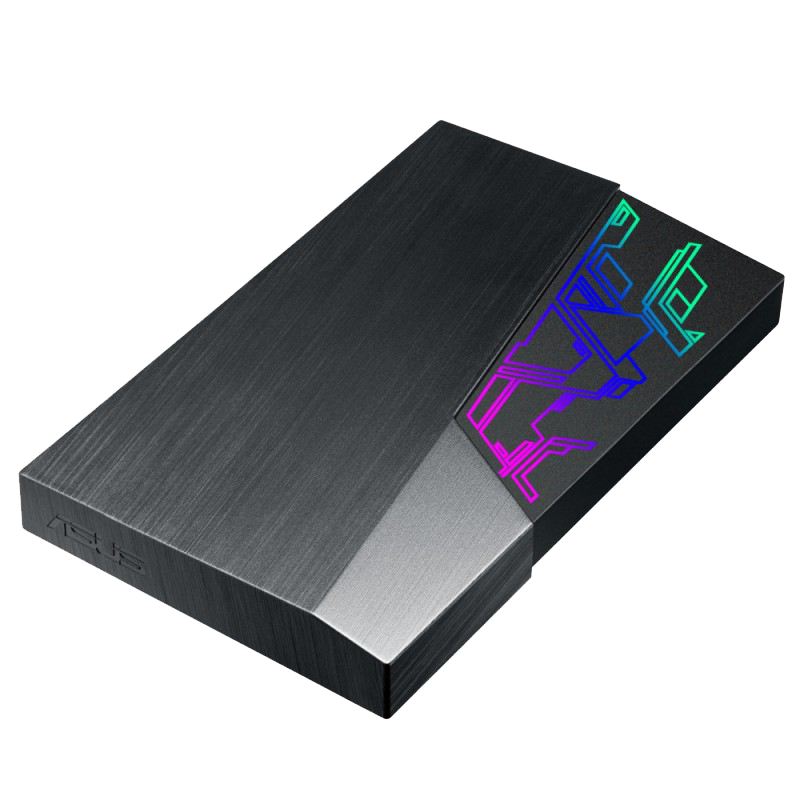 ASUS FX USB 3.1 PORTABLE HARD DRIVE 1TB WITH AURA SYNC RGB (3Y)