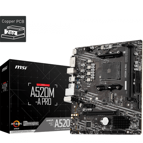 MSI A520M-A Pro DDR4 (3Y)