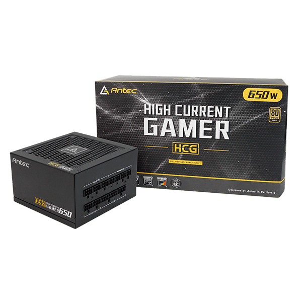 Antec High Current Gaming HCG650 650W 80+ Gold Full Modular Power Supply (5Y)