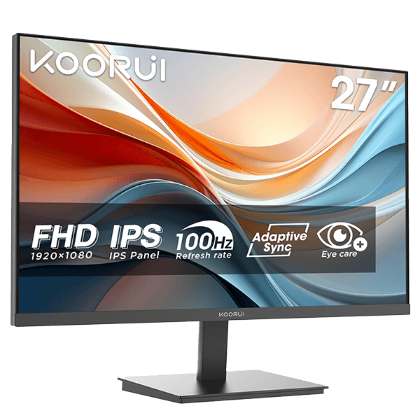 Koorui 27" E2711F Full HD IPS 100Hz 99% sRGB Frameless Monitor (3Y)