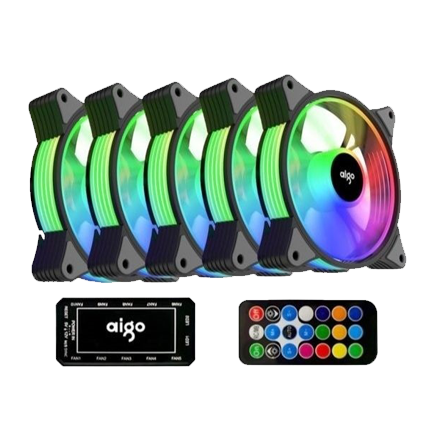 Darkflash Aigo AR12 Pro ARGB 5 in 1 Case Fan Kit (NW)