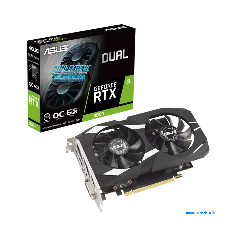 ASUS Dual GeForce RTX 3050 6GB GDDR6 OC (3Y)