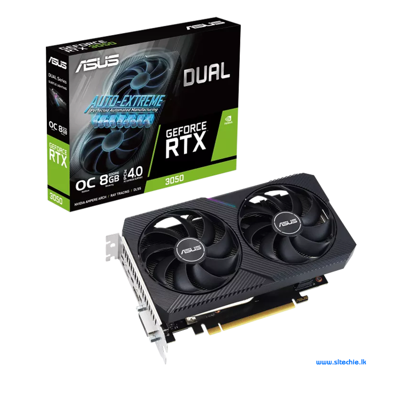 ASUS Dual GeForce RTX 3050 8GB GDDR6 OC (3Y)