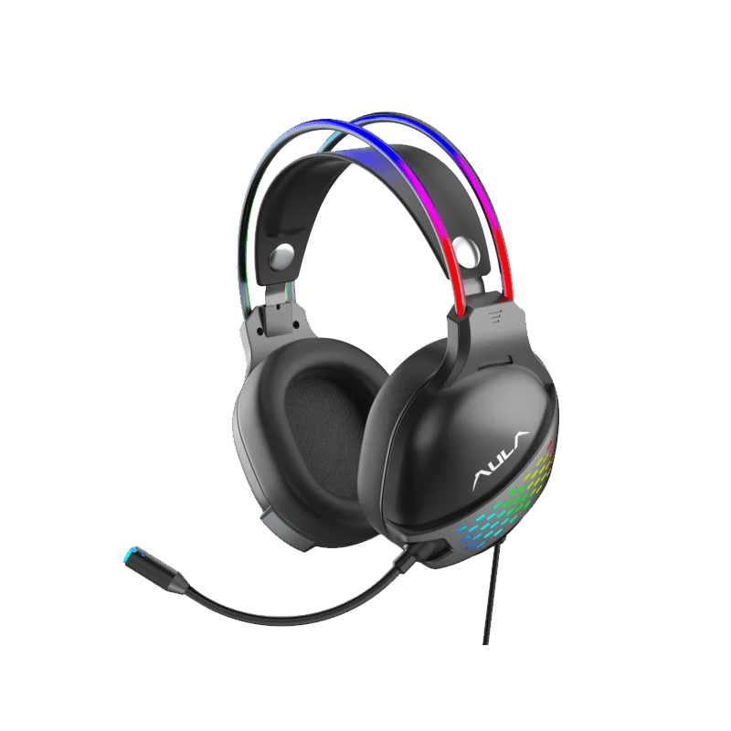 Aula S503 Wired RGB Gaming Headset With Adjustable Mic (3M)