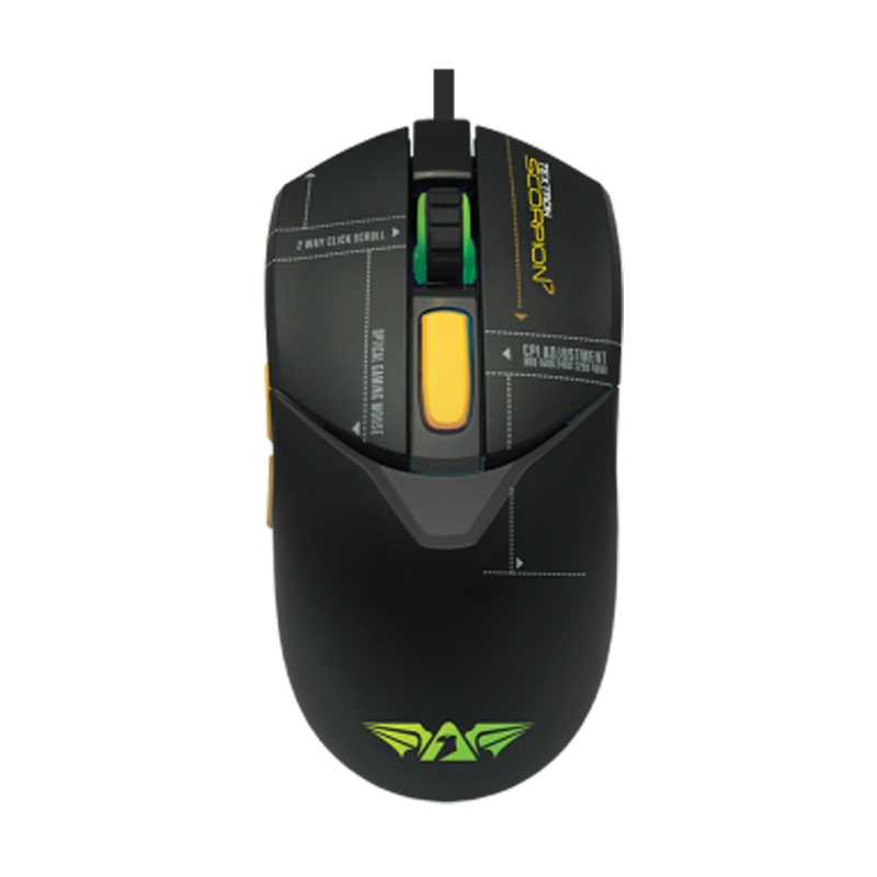 Armaggeddon Scorpion 7 RGB Gaming Wired Mouse (6M)