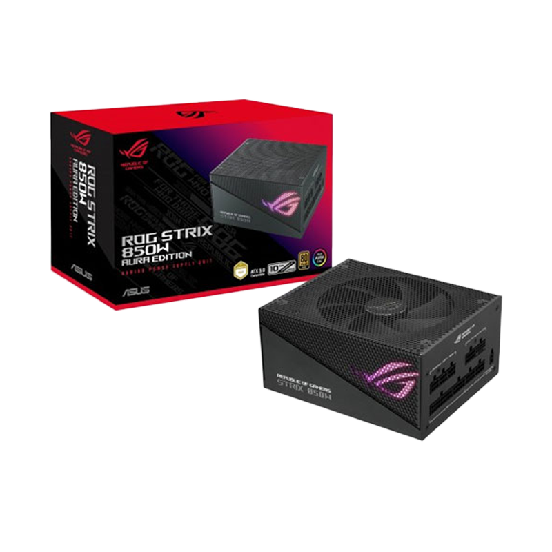 Asus ROG Aura Edition 850 WATT 80 Plus Gold Certified Fully Modular Power Supply (5Y)