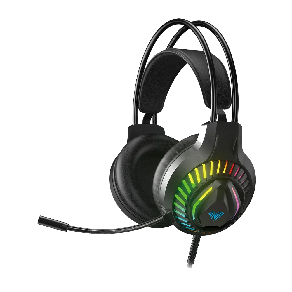 Aula S605 Wired RGB Gaming Headset With Adjustable Mic (3M)