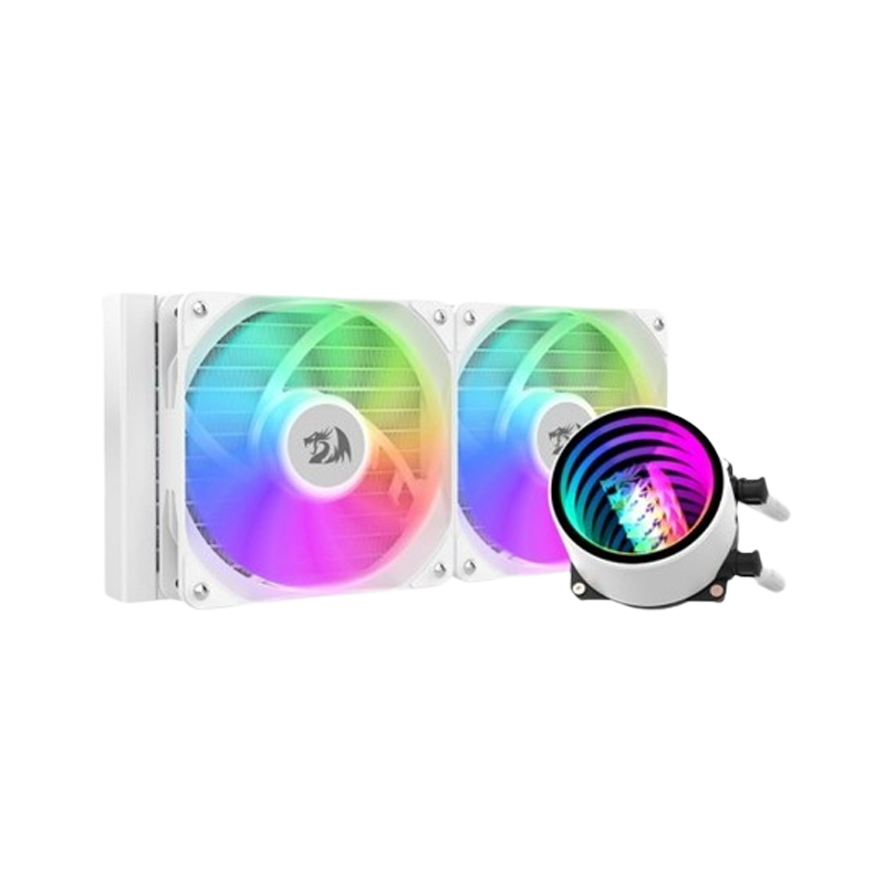 REDRAGON CCW-3011W AIO RGB WHITE LIQUID COOLER (1Y)