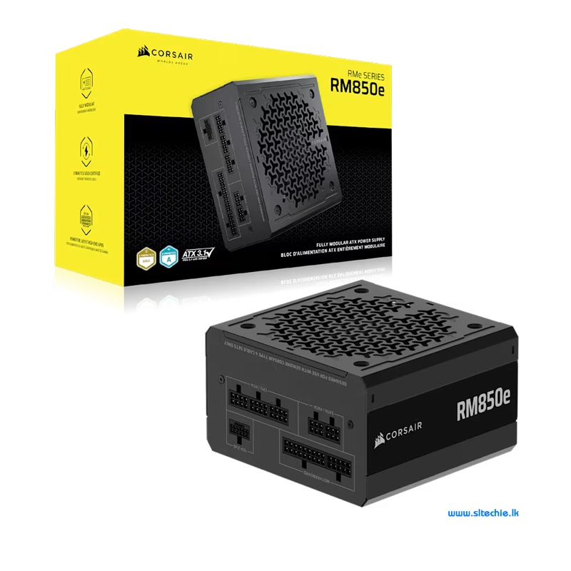 Corsair Cybernetics RM850E - 850Watt 80+ Gold ATX 3.1 Full Modular Power Supply (5Y)