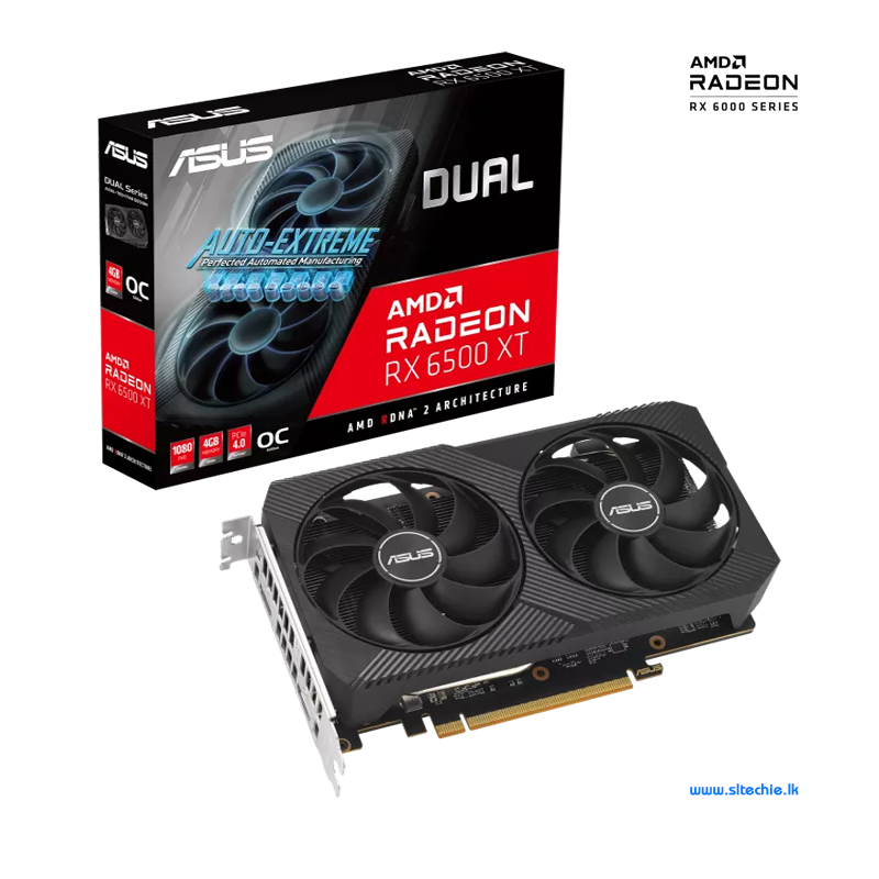 ASUS Dual Radeon RX 6500 XT 4GB GDDR6 OC (3Y)