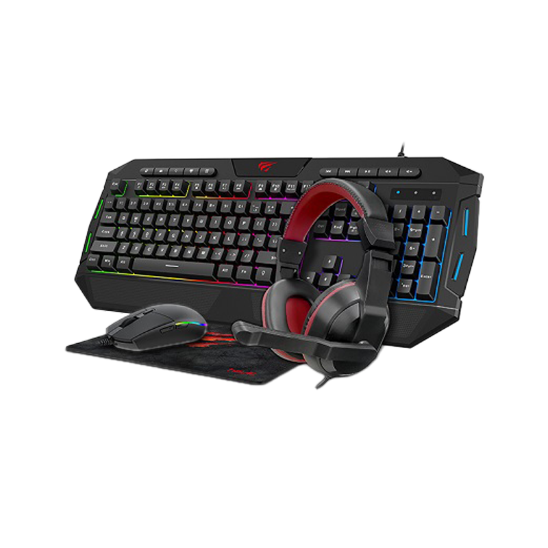 Havit KB501CM Keyboard + Mouse + Headset + Mouse Mat 4 in 1 Gaming Combo (6M)