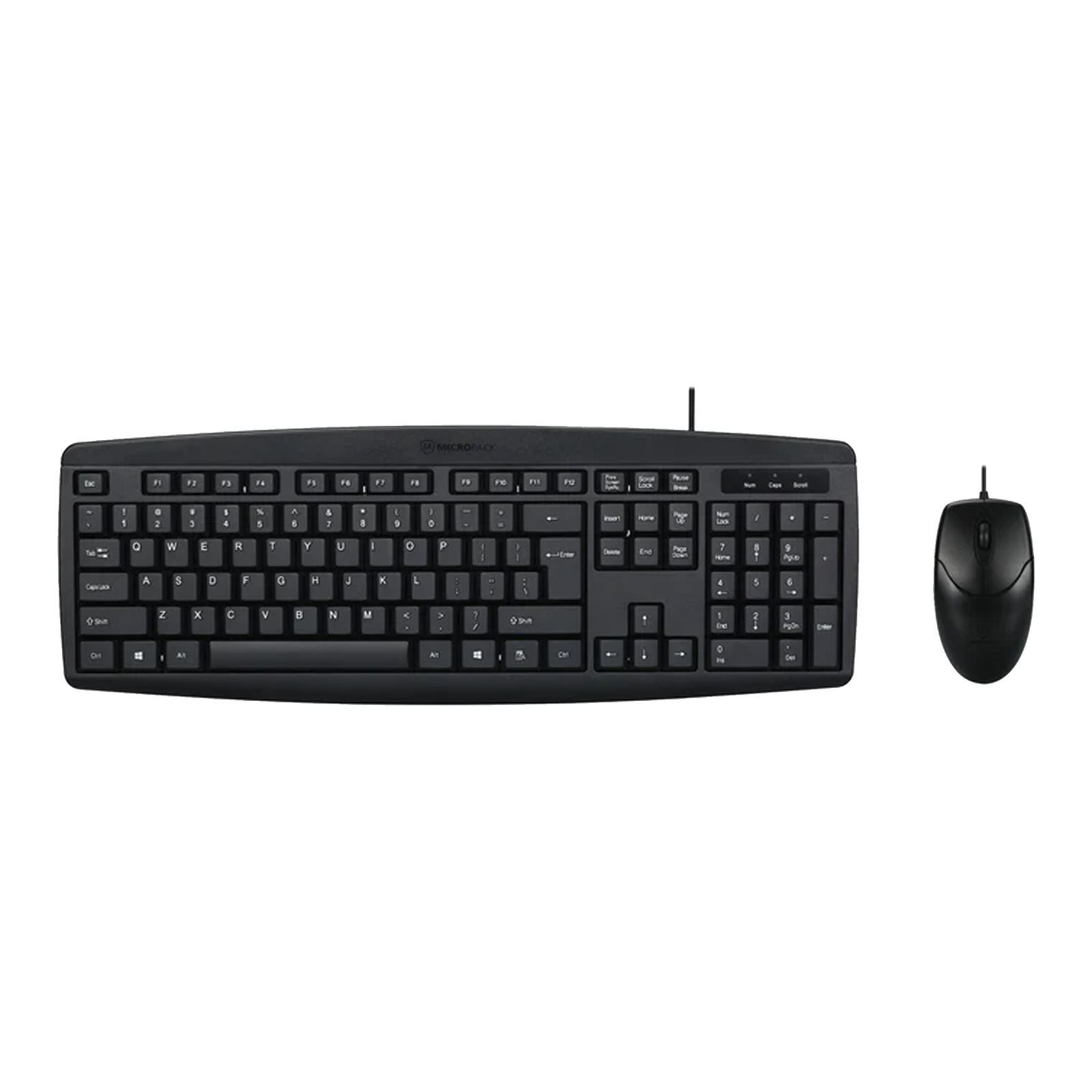 MicroPack Combo Lite KM-2003 Classic Keyboard + Mouse 2 in 1 Wired Combo (1Y)