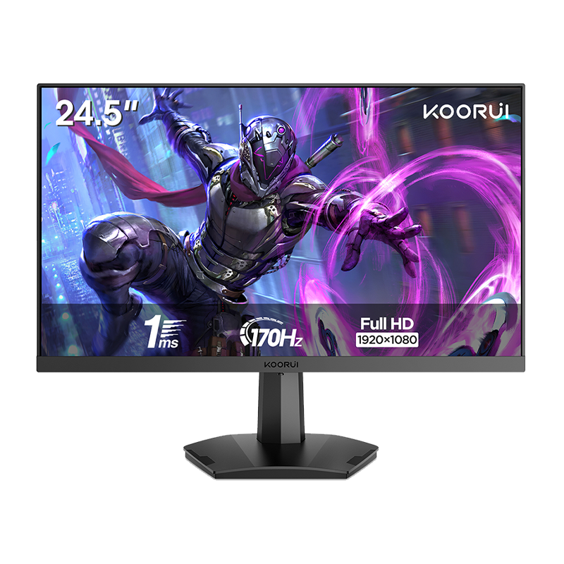 Koorui 25E3A 25" Full HD (1920 x 1080) VA 170Hz 99% Adobe RGB Gaming Frameless Monitor (3Y)