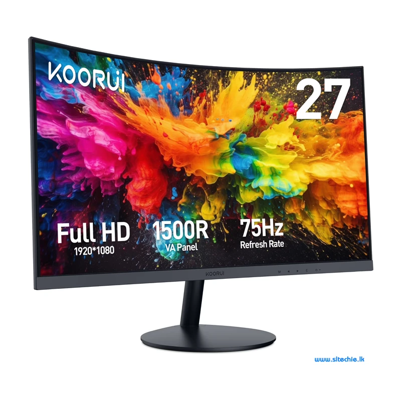 Koorui 27N5CA 27" Full HD 75Hz VA 99% sRGB Frameless Curved Monitor (3Y)