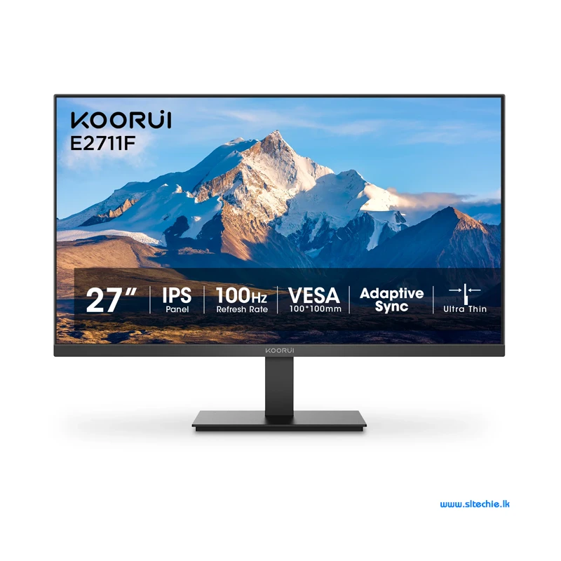 Koorui 27" E2711F Full HD IPS 100Hz 99% sRGB Frameless Monitor (3Y)