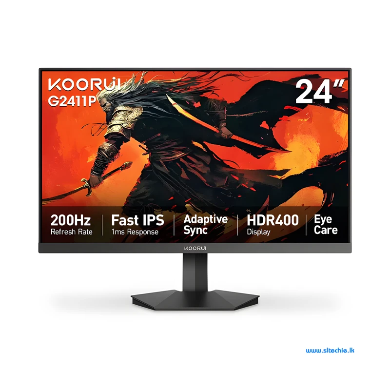 Koorui G2411P 23.8" Full HD (1920 x 1080) IPS 200Hz 89% DCI-P3 HDR400 Frameless Gaming Monitor (3Y)