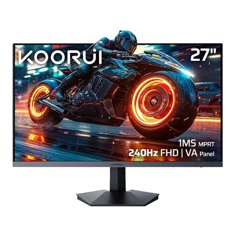 Koorui GN02 27" Full HD (1920 x 1080) VA 240Hz 100% sRGB 90% DCI-P3 Gaming Frameless Monitor (3Y)
