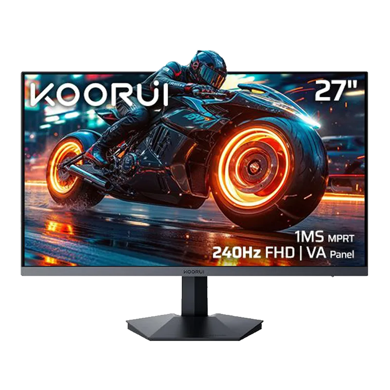 Koorui GN02 27" Full HD (1920 x 1080) VA 240Hz 100% sRGB 90% DCI-P3 Frameless Gaming Monitor (3Y)