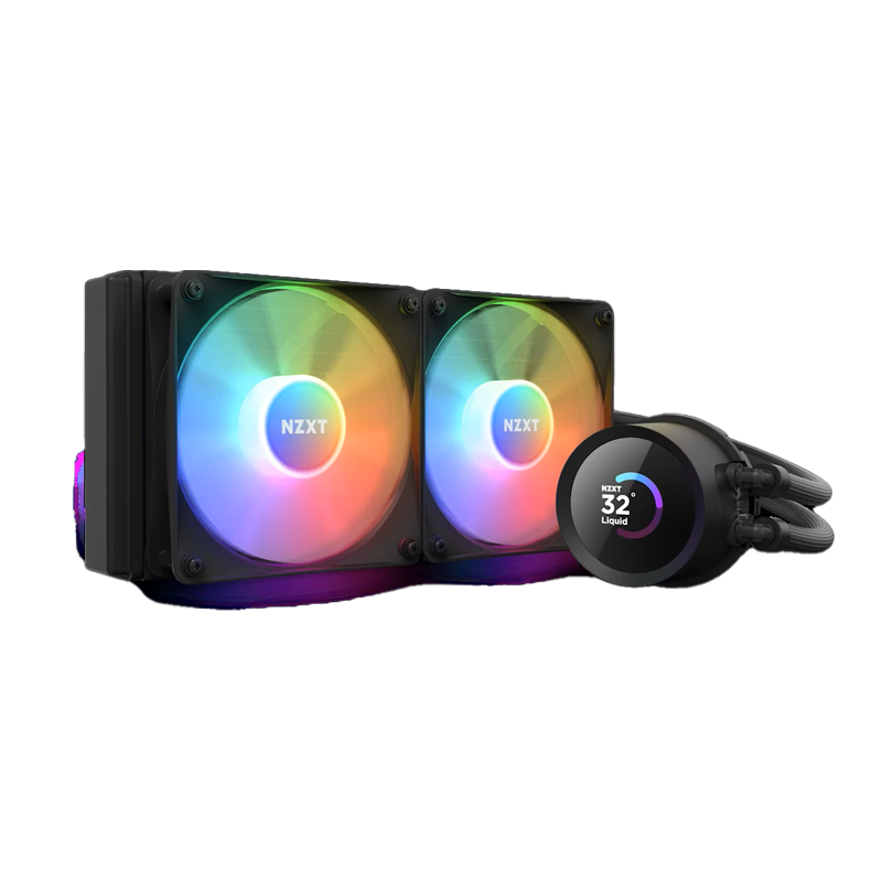 NZXT Kraken 240 RGB Liquid Cooler With LCD Display Black (3Y)