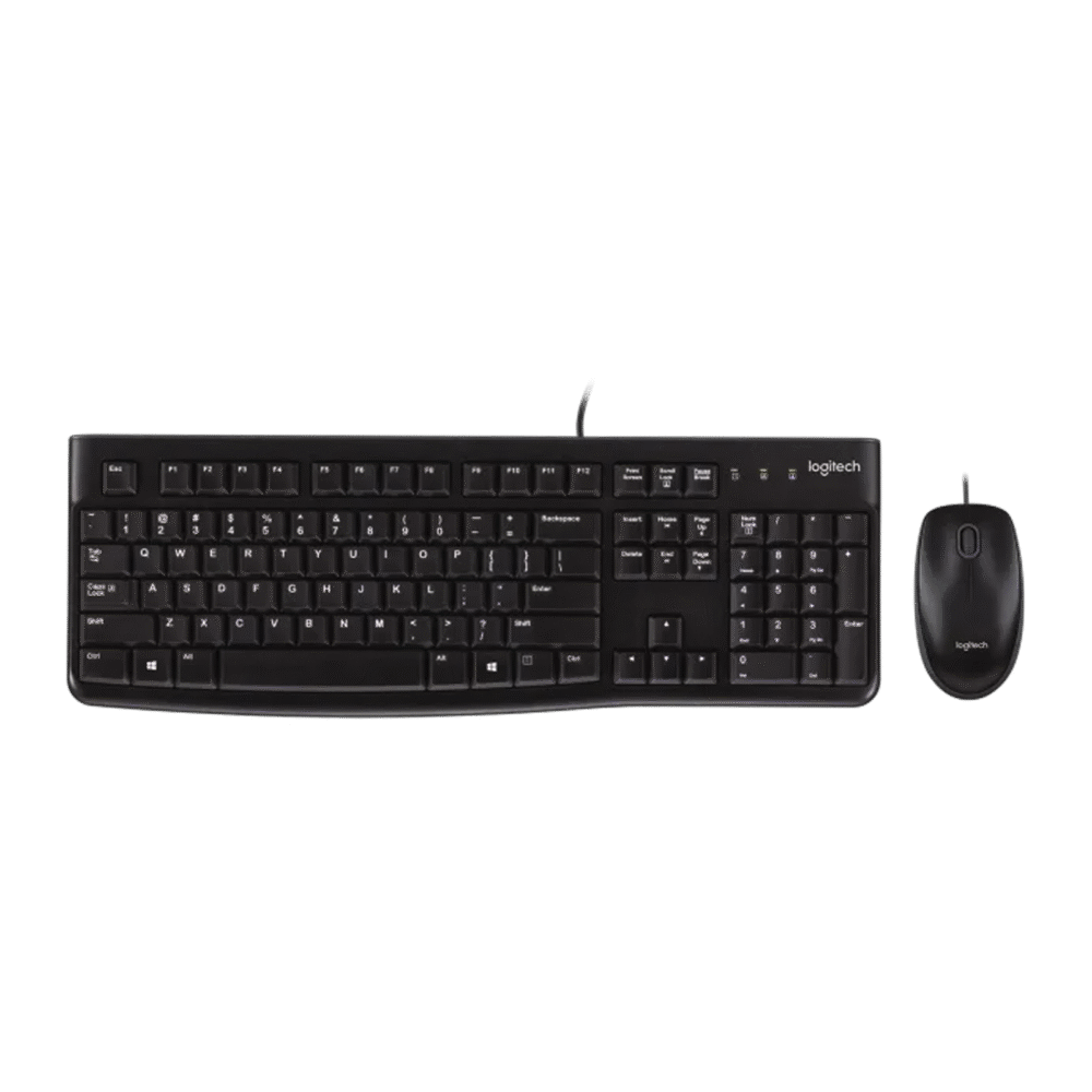 Logitech MK120 Keyboard + Mouse 2 in 1 Wired Combo (1Y)
