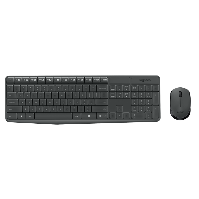 Logitech MK235 Keyboard + Mouse 2 in 1 Wireless Combo (1Y)