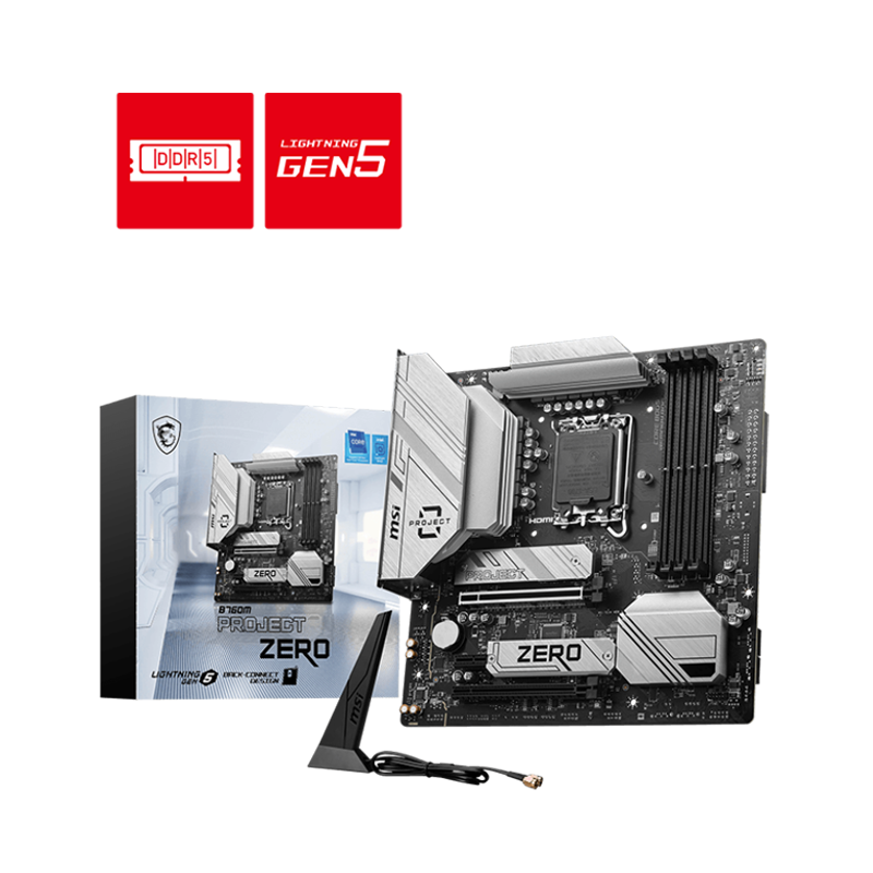 MSI B760M Project Zero WiFi DDR5 (3Y)