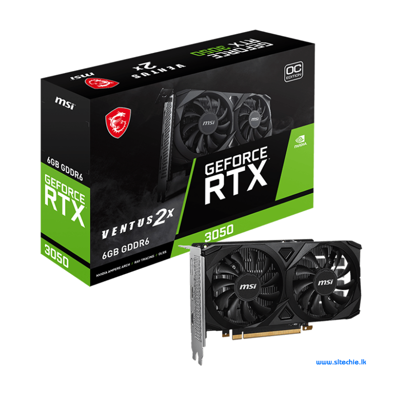 MSI GeForce RTX 3050 Ventus 2X 6GB GDDR6 OC (3Y)