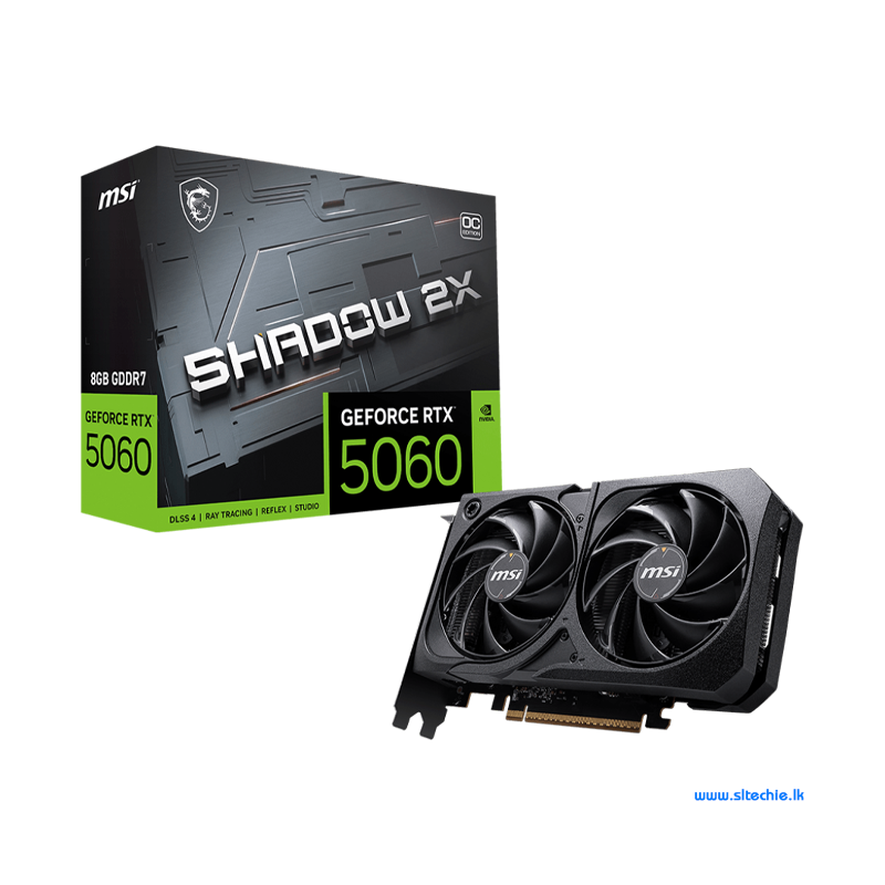 MSI GeForce RTX 5060 8GB GDDR7 Shadow 2X OC (3Y)