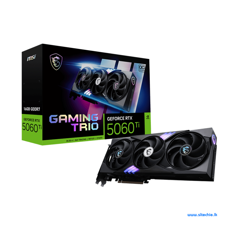 MSI GeForce RTX 5060 Ti 16GB GDDR7 Gaming Trio OC Graphics Card (3Y)