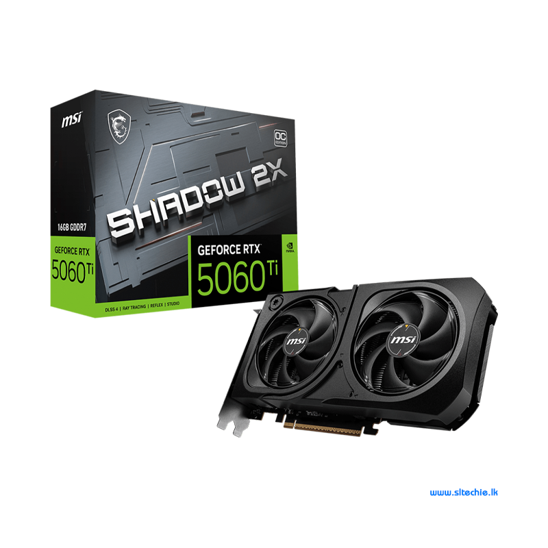 MSI GeForce RTX 5060 Ti 16GB GDDR7 Shadow 2X OC PLUS (3Y)