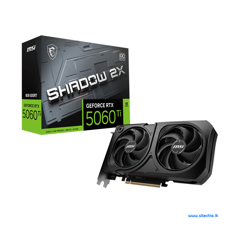 MSI GeForce RTX 5060 Ti 8GB GDDR7 Shadow 2X OC PLUS (3Y)