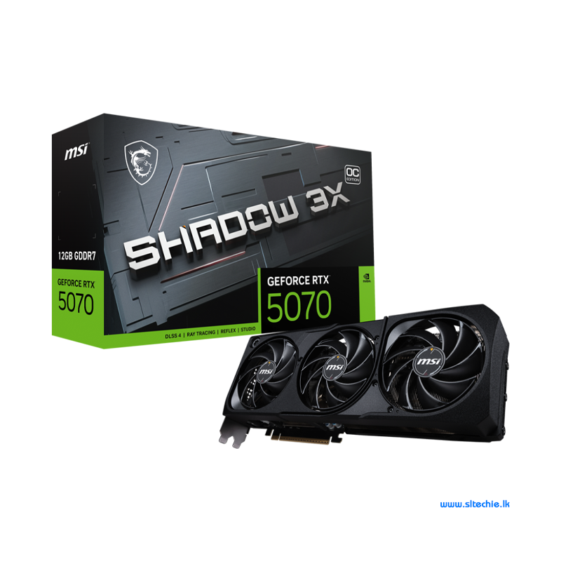 MSI GeForce RTX 5070 12GB GDDR7 Shadow 3X OC (3Y)