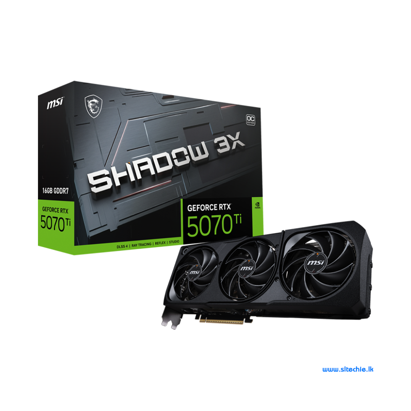 MSI GeForce RTX 5070 Ti 16GB GDDR7 Shadow 3X OC (3Y)