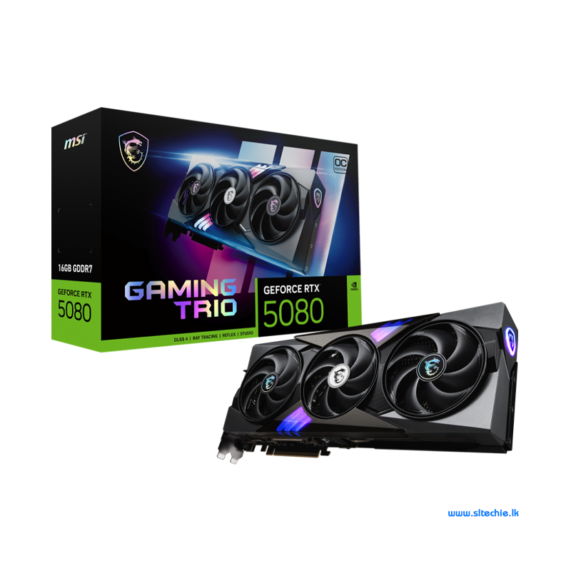 MSI GeForce RTX 5080 16GB GDDR7 Gaming Trio OC (3Y)