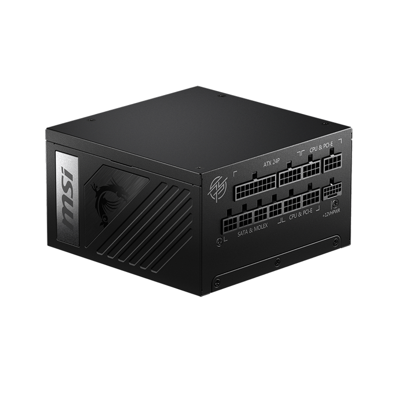 MSI MPG A1000G PCIE5 1000 WATT 80 Plus Gold Certified Fully Modular Power Supply (3Y)