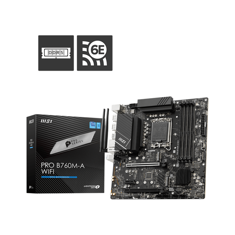MSI Pro B760M-A WiFi DDR5 (3Y)