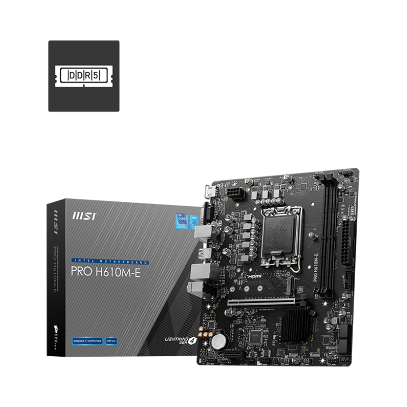 MSI Pro H610M-E DDR5 (3Y)