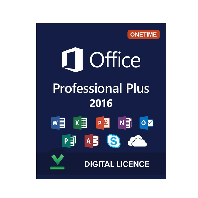 Microsoft Office 2016 Professional Plus Onetime Activation (1PC)