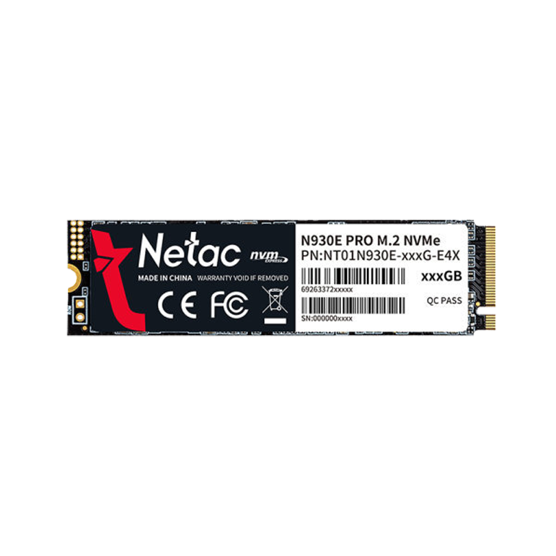 Netac M930E-PRO 512GB PCIe Gen 3X4 NVMe SSD (3Y)
