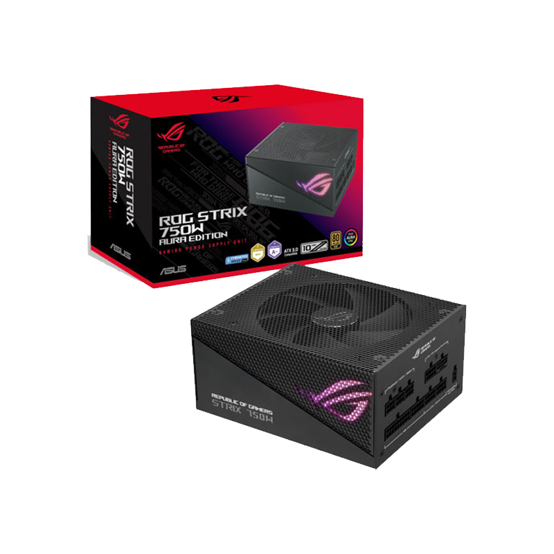 Asus ROG Aura Edition 750 WATT 80 Plus Gold Certified Fully Modular Power Supply (5Y)