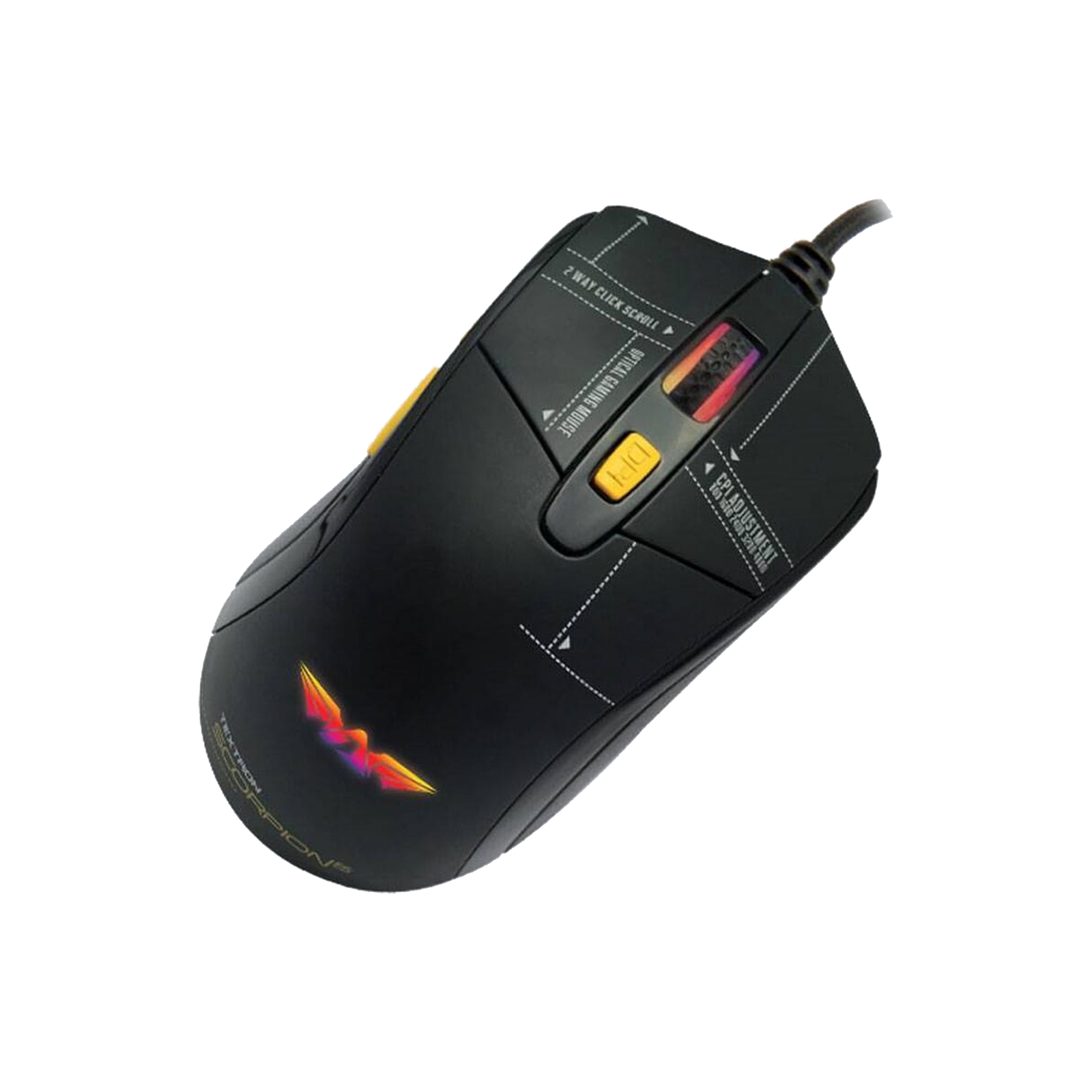 Armaggeddon Scorpion 5 RGB 4800CPI Gaming Mouse (6M)