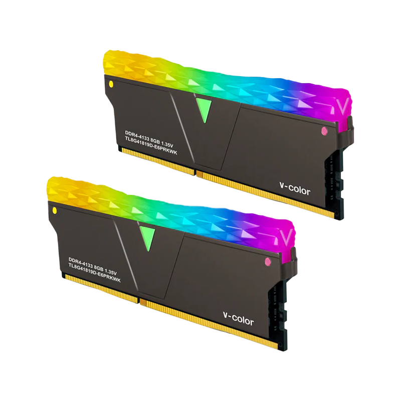 V-Color Prism Pro RGB 16GB (2x8GB) DDR4 4133MHz C19 Memory (3Y)