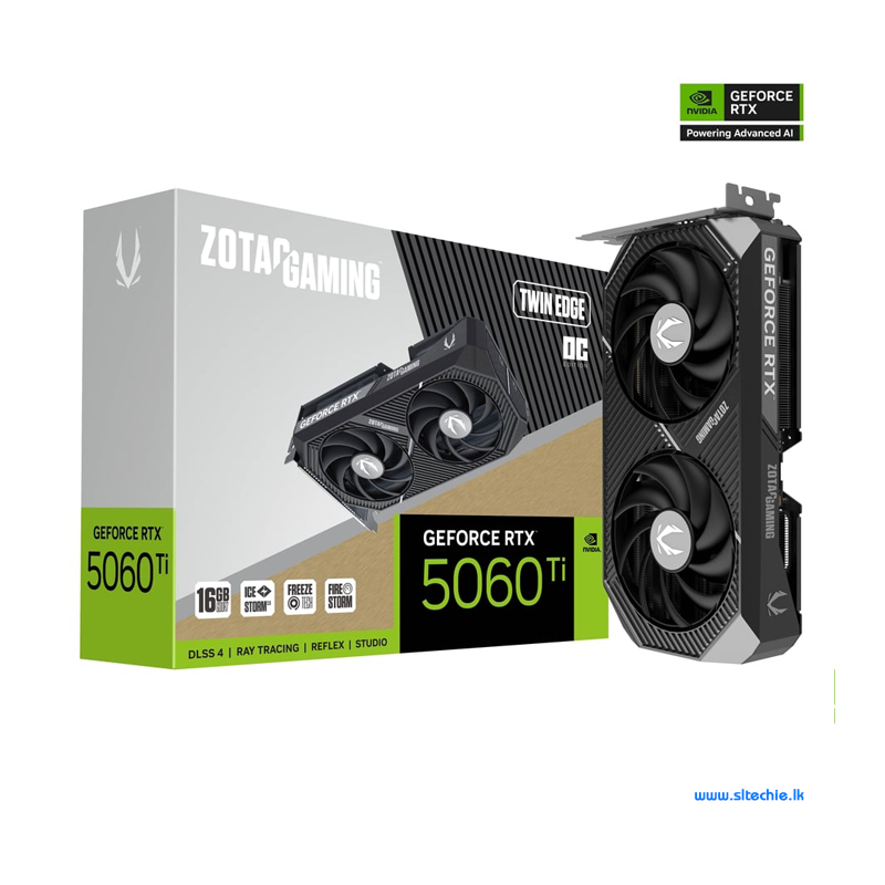 ZOTAC Gaming GeForce RTX 5060 Ti Twin Edge OC 16GB GDDR7 (3Y)