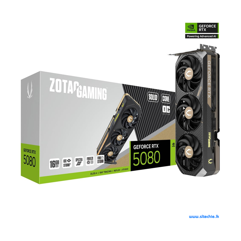 Zotac Gaming GeForce RTX 5080 Solid Core OC 16GB GDDR7 (3Y)