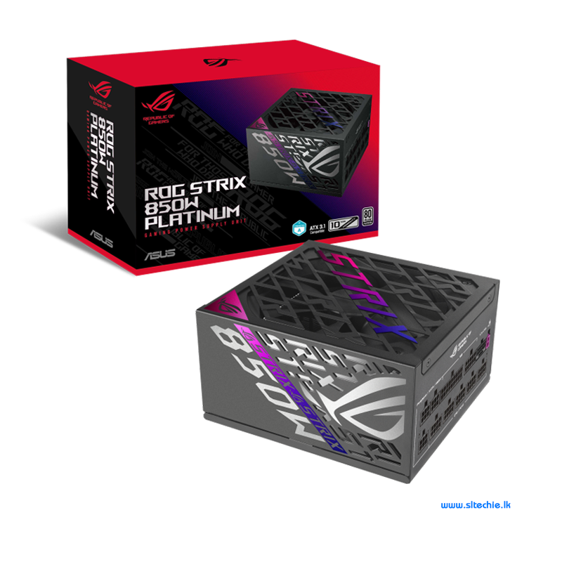 ASUS ROG Strix 850Watt 80+ Platinum ATX 3.1 Full Modular Power Supply (5Y)