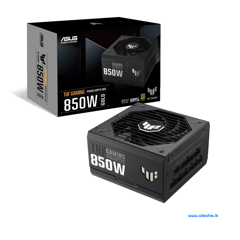 ASUS Tuf Gaming G850 - 850Watt 80+ Gold ATX 3.1 Full Modular Power Supply (3Y)