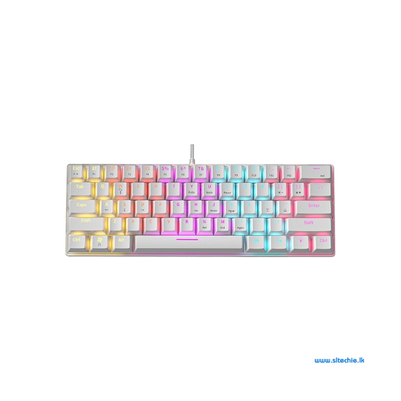Armaggeddon MKA 1C Neo White RGB Wired Mechanical Gaming Keyboard (6M)