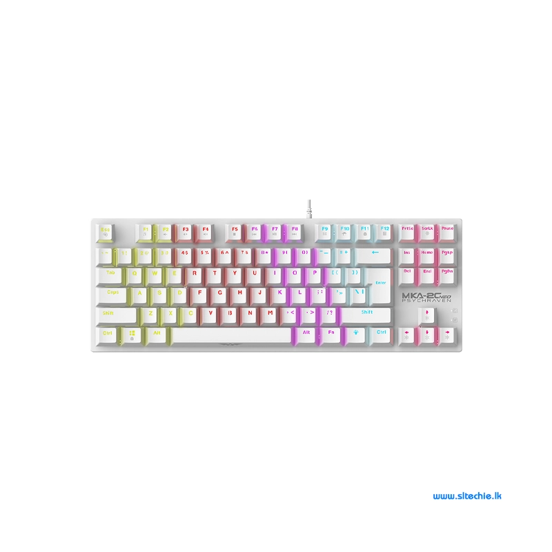 Armaggeddon MKA-2C Neo White RGB Wired Mechanical Gaming Keyboard (6M)