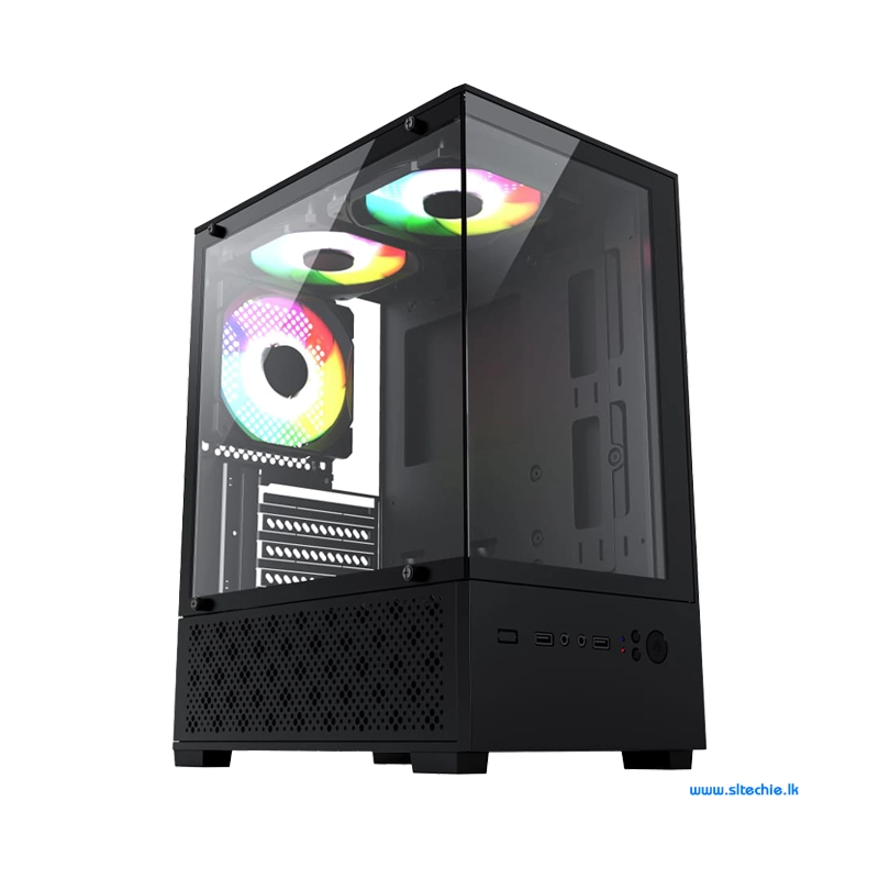 CR CC-2008B ARGB Full View Mini-Tower Gaming Case (NW)