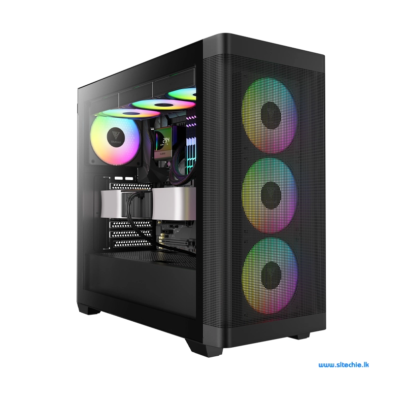 Gamdias Athena M3 ARGB Black Mid-Tower Gaming Case (NW)